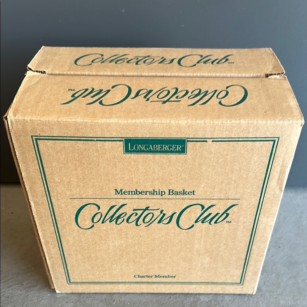 Longaberger Collectors Club Membership Basket Box